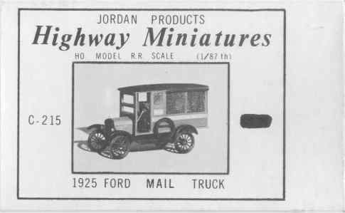 215 Ford T US Mail truck 1925