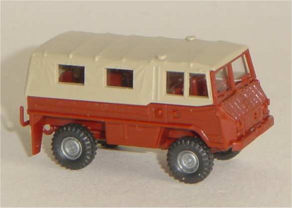 in 1/87 ROCO Miniatur Modell 1726 fuoristrada MB servizio THW 